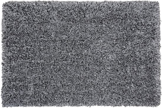CIDE - Shaggy vloerkleed - Zwart/Wit - 200 x 300 cm - Polyester