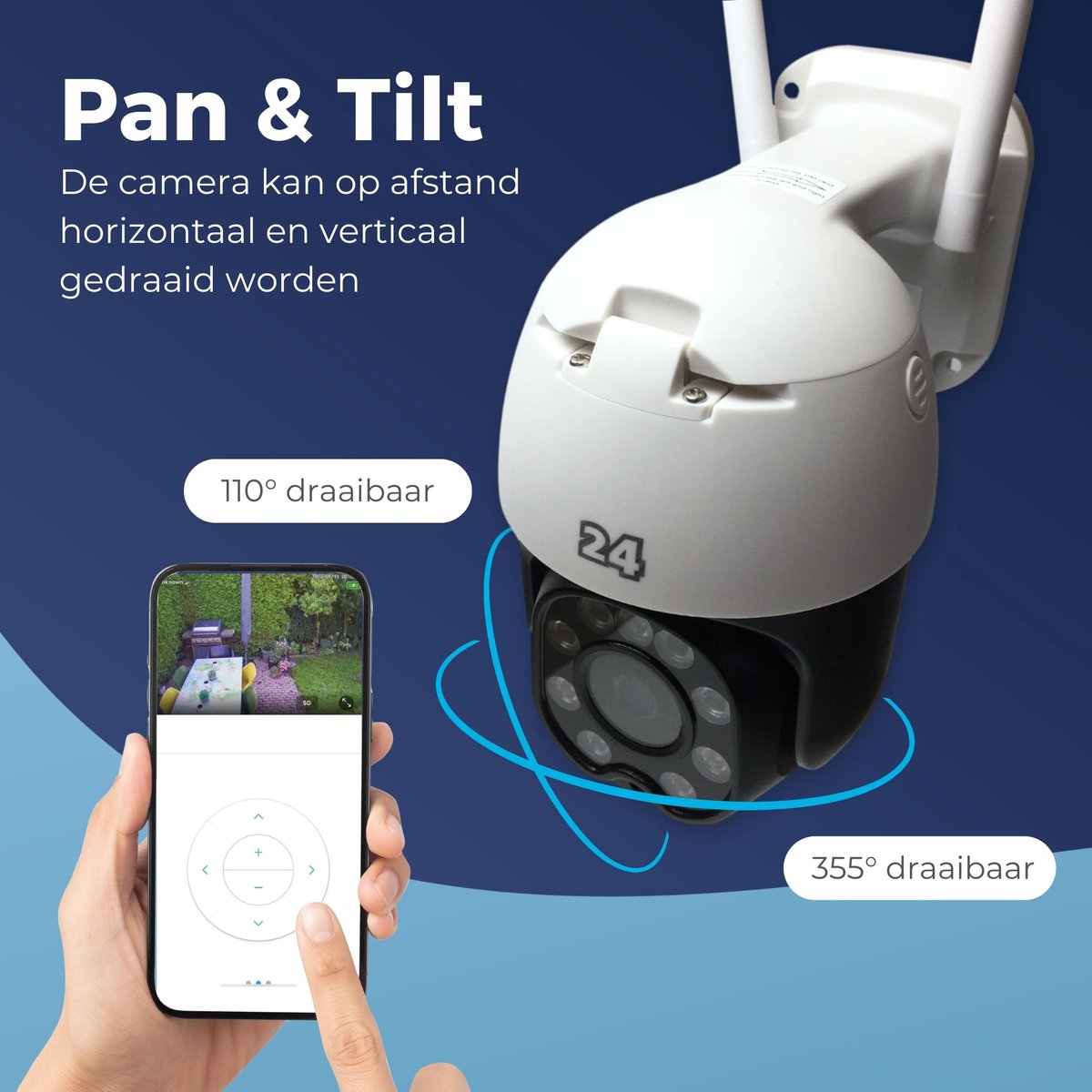 WAWeb Activ24 Draadloze SIM Beveiligingscamera met 64GB SD - afbeelding 3