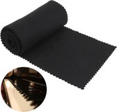Zachte Zwarte Piano Key Cover Toetsenbord Stofkap - Loper voor Piano - Pianoloper - Stof op piano voorkomen