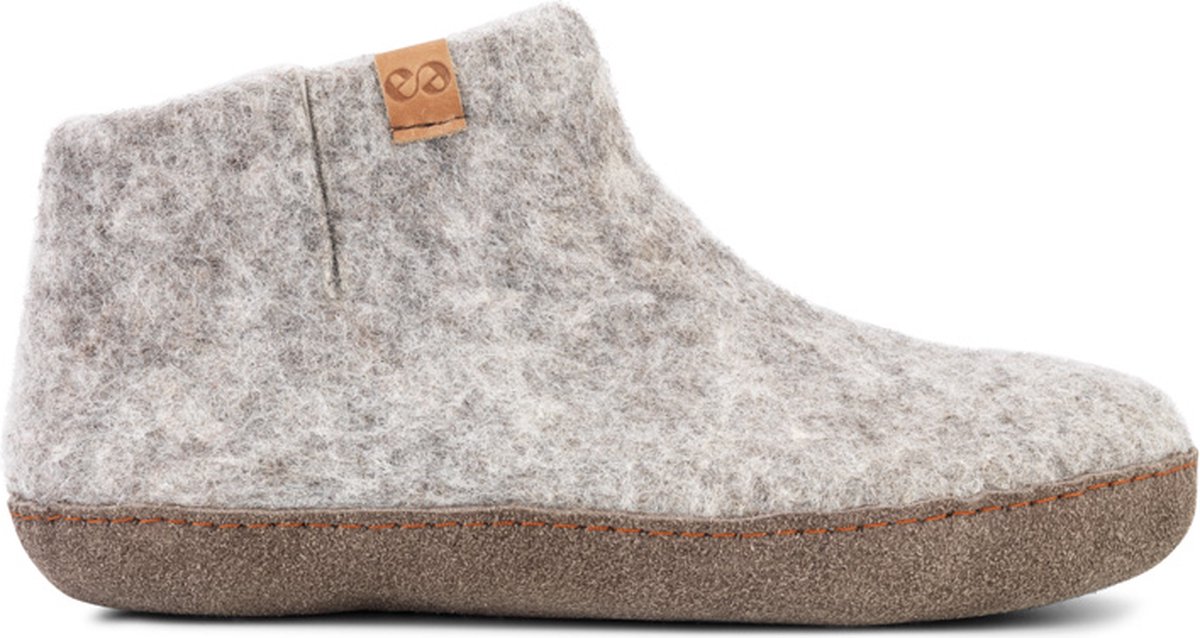 Wool by Green Comfort Everest Light Grey 004 Unisex Sloffen - Grijs - 36