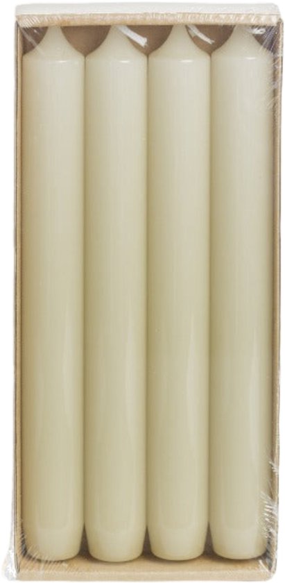 Rustik Lys - Hoogglans - Dinerkaarsen - Pistache - Set van 4  - Ø 2,1  x 19 Centimeter