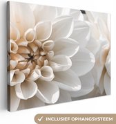 Tableau sur toile Fleurs - Wit - Nature - 120x90 cm - Décoration murale