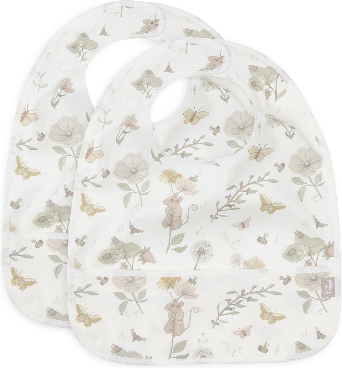 Goedkoopste Jollein Slab Waterproof Dreamy Mouse (2pack