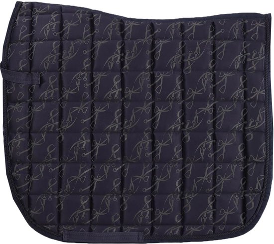 Tapis de selle Double Orbit Wave Quilted Marine - CAVALLERIA TOSCANA