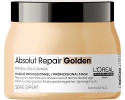 L’Oréal Professionnel Absolut Repair Golden Mask – Herstelt fijner, beschadigd haar - Serie Expert – 500 ml