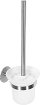 REA 322222 Toiletborstelhouder Wandmodel - 13.5 x 35 cm - Geborsteld Nikkel