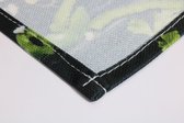 BWK Textiele Placemat - Rijpe Perziken in een Mandje - Set van 1 Placemats - 40x30 cm - Polyester Stof - Afneembaar
