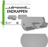 ULROAD 2 x reserveonderdelen eindkappen geschikt voor IKEA Kvartal geleiderail set met 2 stuks replica onderdelen kap afdekking voor geleiderails railsystemen 2x reserveonderdeel voor eind kap geschikt voor IKEA Kvartal onderdelen