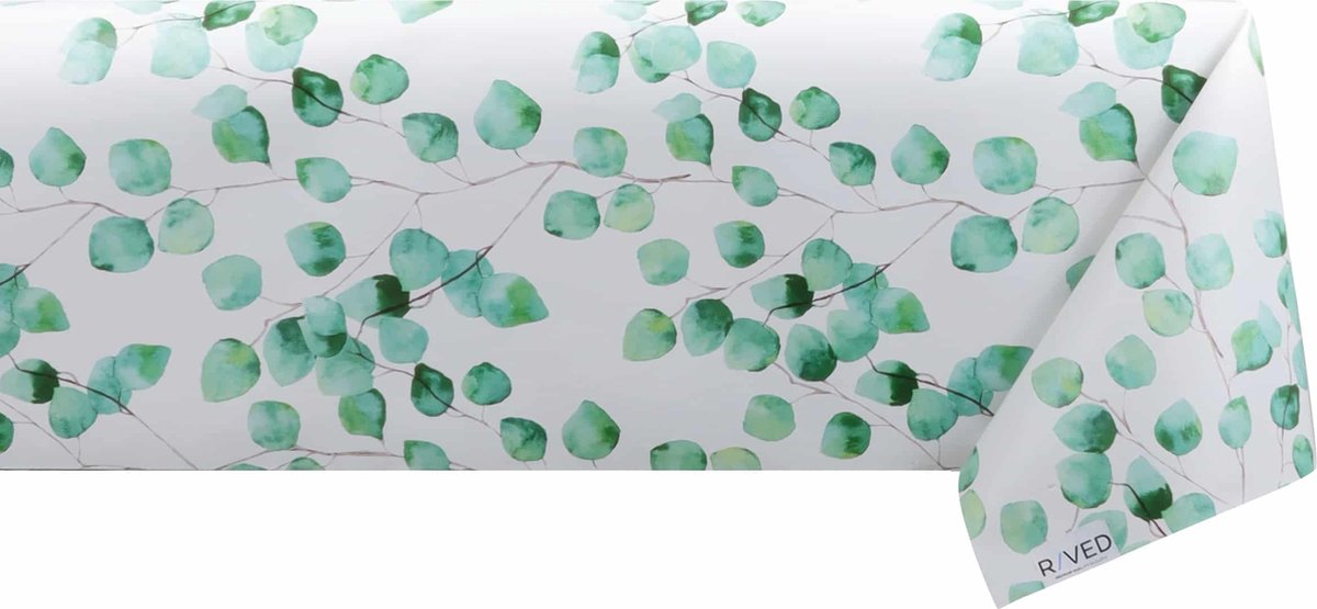 Raved Tafelzeil – 140 cm x 200 cm – Lente Bloemen – Wit – PVC – Afwasbaar