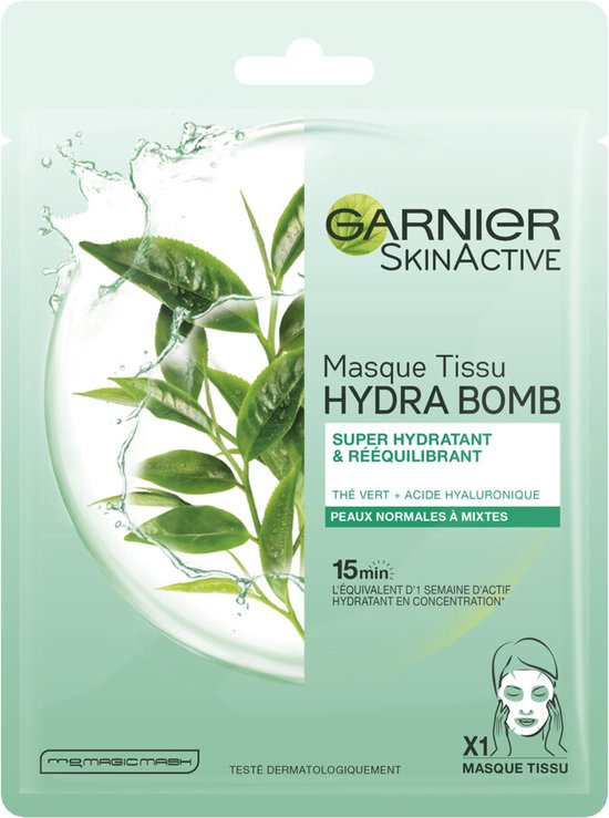 Garnier SkinActive Tissue Gezichtsmasker Hydraterend & Regulerend - 6 x - Voordeelverpakking