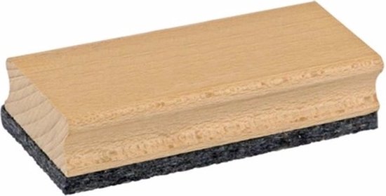 Foto: Krijtbord wisser 12 x 5 x 3 cm krijtbordwissers