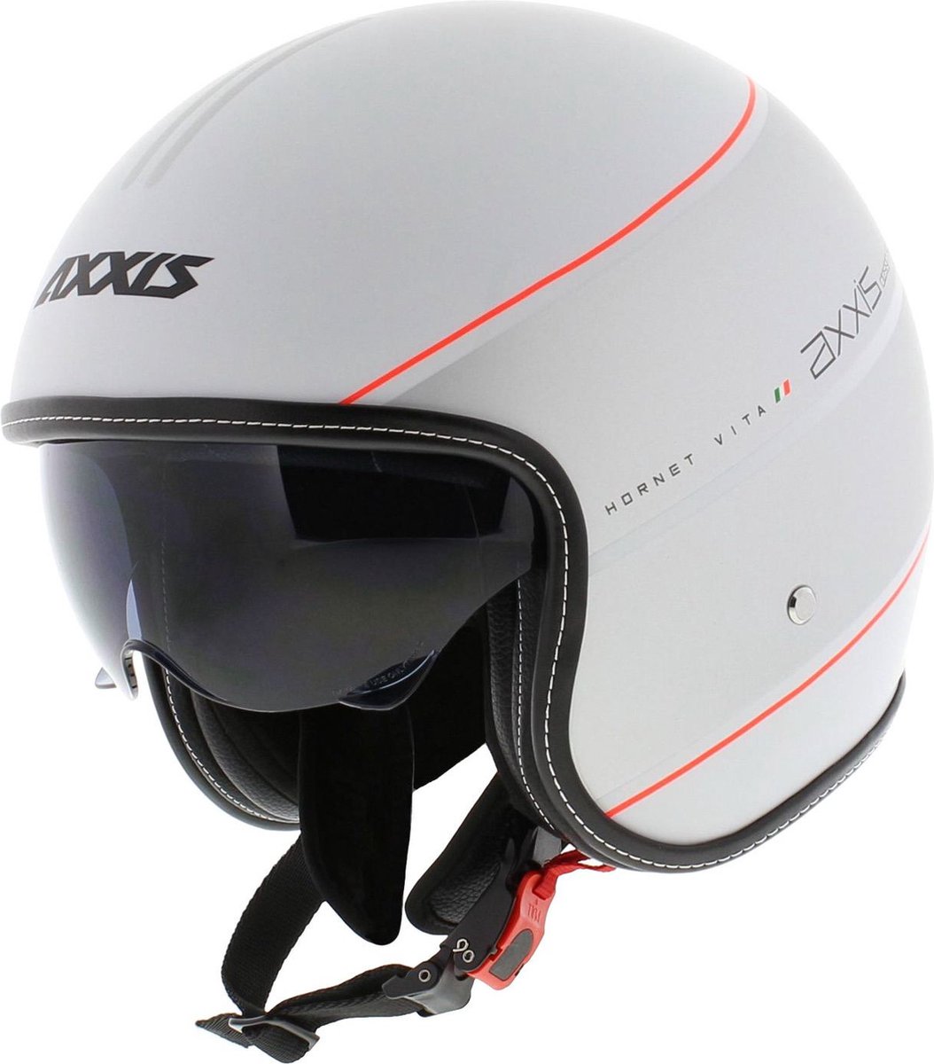 Axxis Hornet SV jet helm Vita mat grijs zilver XL - Motor / Scooter / Brommer / Vespa
