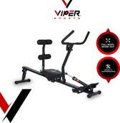Viper Sports Valkyrie - Rameur - Rameur - Résistance hydraulique - 126 x 46 x 82 cm - Zwart