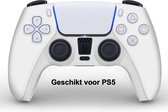 CHPN - Controller hoesje - Geschikt voor PS5 - Wit - Skin voor Playstation 5 controller - Beschermhoes - Siliconen - Accessoires voor Playstation 5 - Universeel