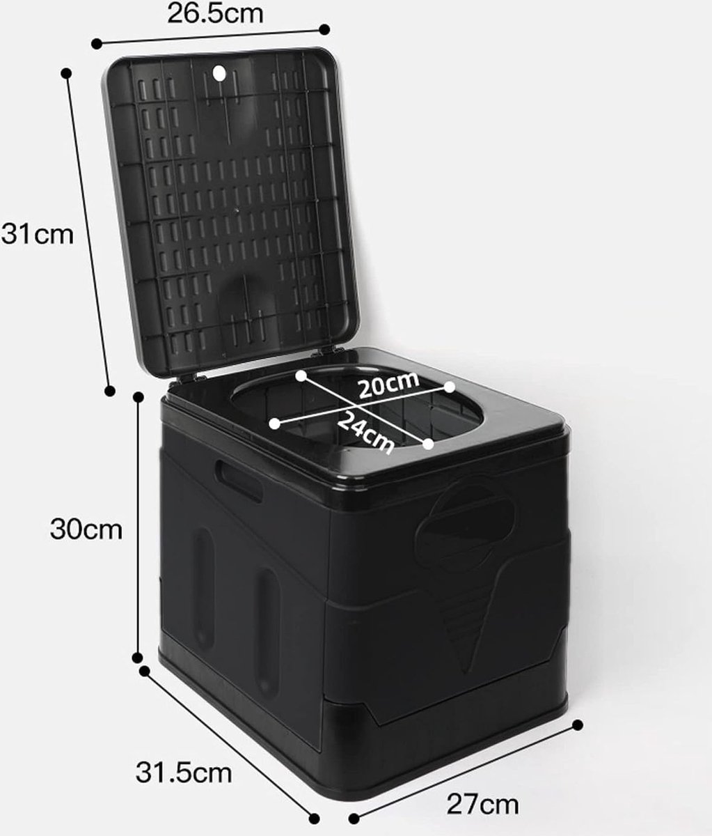 Acheter Toilettes pliantes portables, pot de Camping en plein air avec couvercle pour Camping randonnée voyage