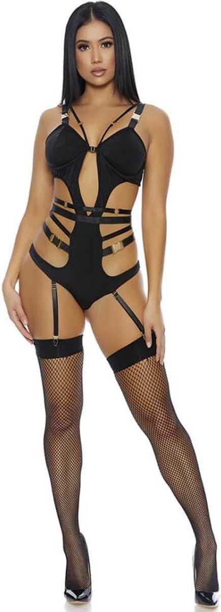 Goedkoopste Forplay We Click - Lingerie Set black Large