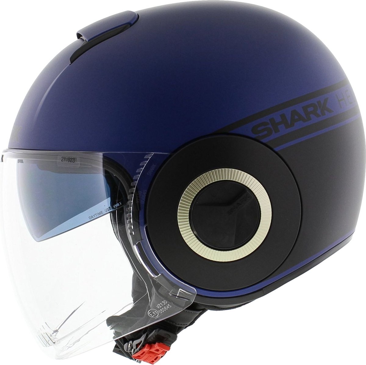 Shark Nano Jethelm Street Neon mat blauw zwart XS - Motorhelm / luxe scooterhelm – foto 3