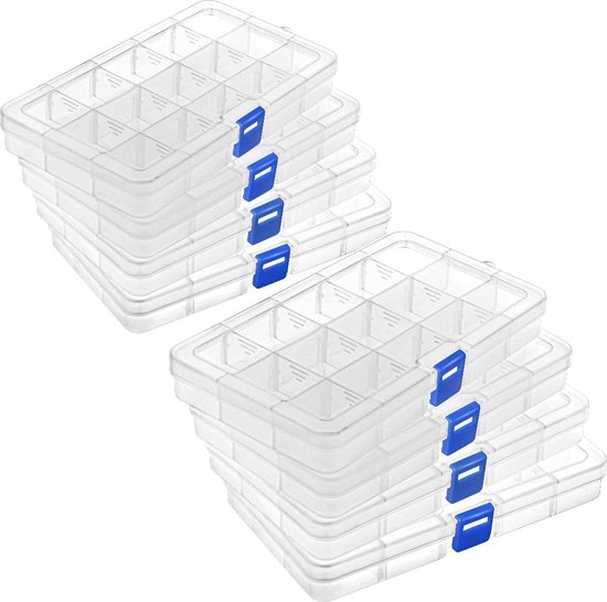 Boîtes de tri Boîte de rangement en plastique Compartiments Boîte de tri  Boîte de