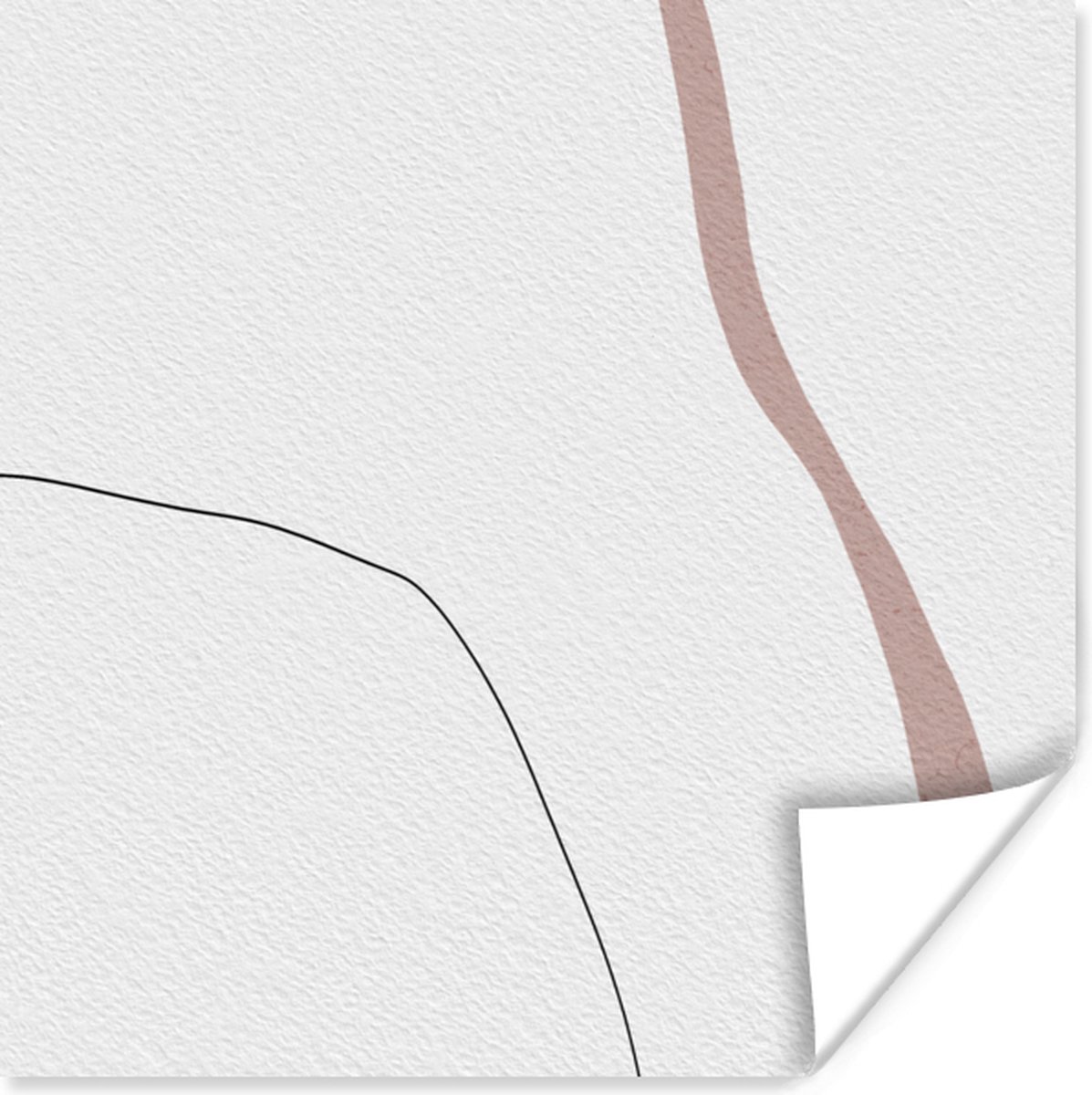Poster Lijn - Pastel - Design - 75x75 cm