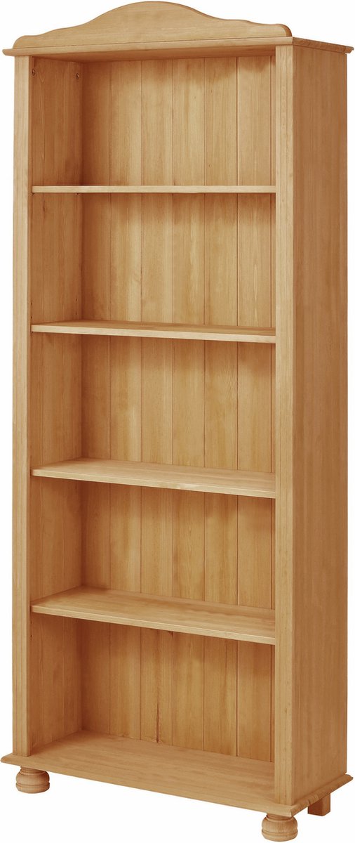 Mette Boekenkast - Grenen Gebeitst Massief Grenenhout - 181 cm