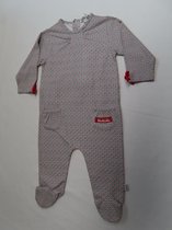 Pyjama - 1 delig - Meisje - Gijst /Wit / rood - 3 maand 62