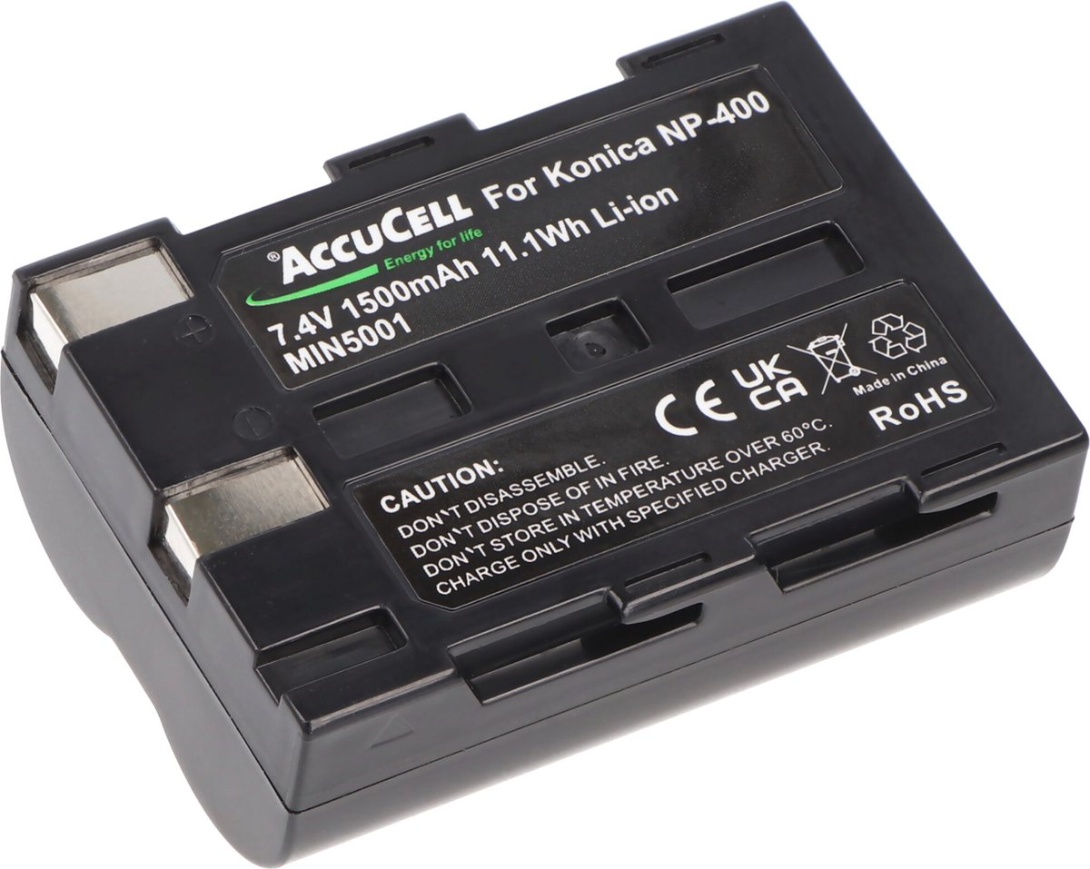 AccuCell-batterij geschikt voor Samsung GX-10, SLB-1674, BP-400