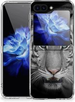Mobiel Case Geschikt voor Samsung Galaxy Z Flip 5 GSM Hoesje Tijger
