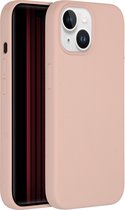 Accezz Hoesje Geschikt voor iPhone 15 Hoesje Siliconen - Accezz Liquid Silicone Backcover - Roze
