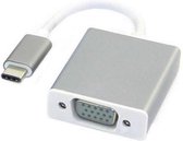 CHPN - USB-C naar VGA Adapter - Adapter geschikt voor Macbook/Chromebook/Acer/Dell/HP/Lenovo - Adapter - USB-C - VGA - Grijs