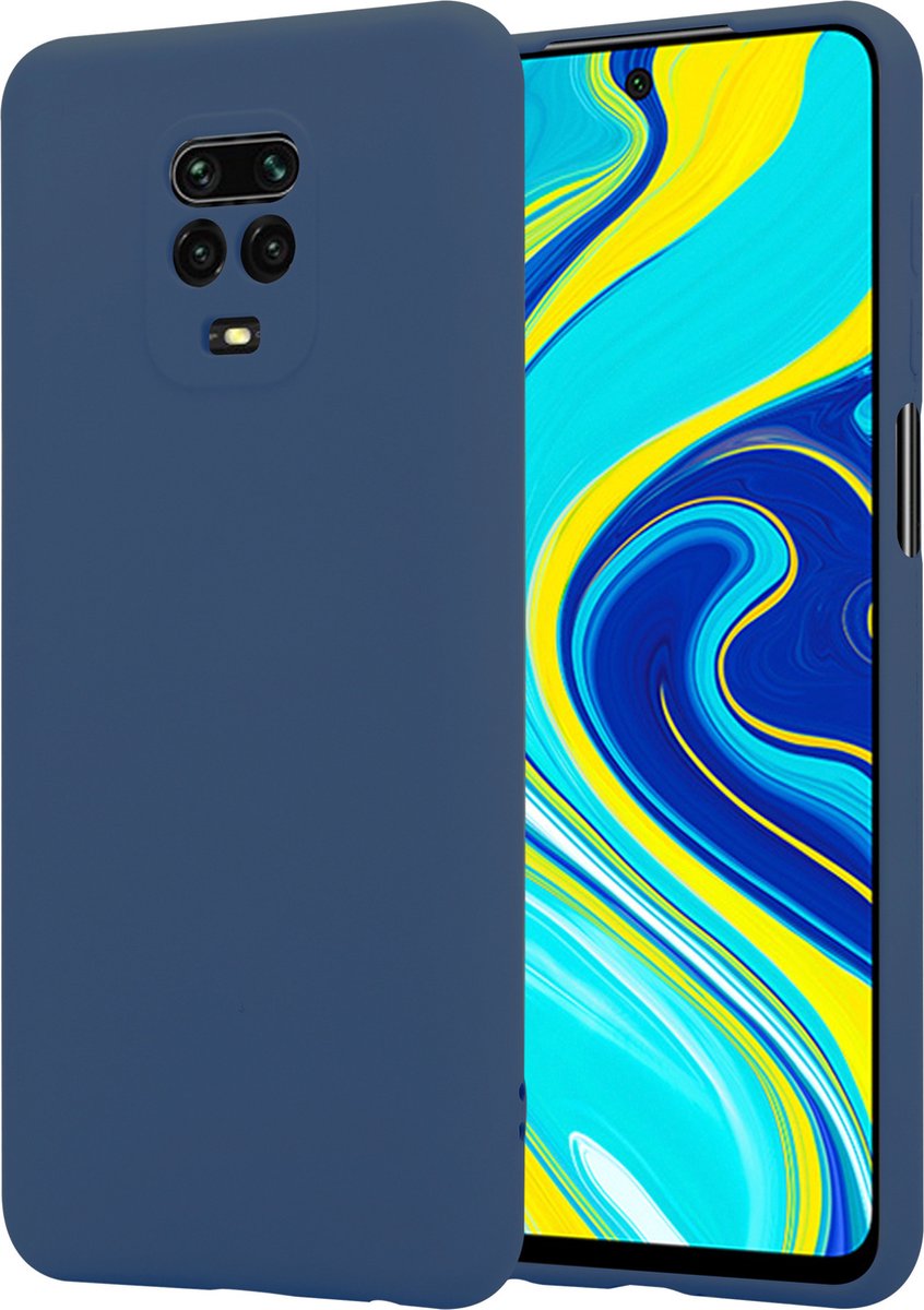 Shieldcase geschikt voor Xiaomi Redmi Note 9 Pro / 9s silicone case - blauw
