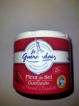 Le Guérande Fleur de sel met espelette peper - Bloemzout met espelette peper