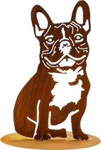 Dream-Garden Tuinbeeld Patser de Bulldog -B16 x H31cm