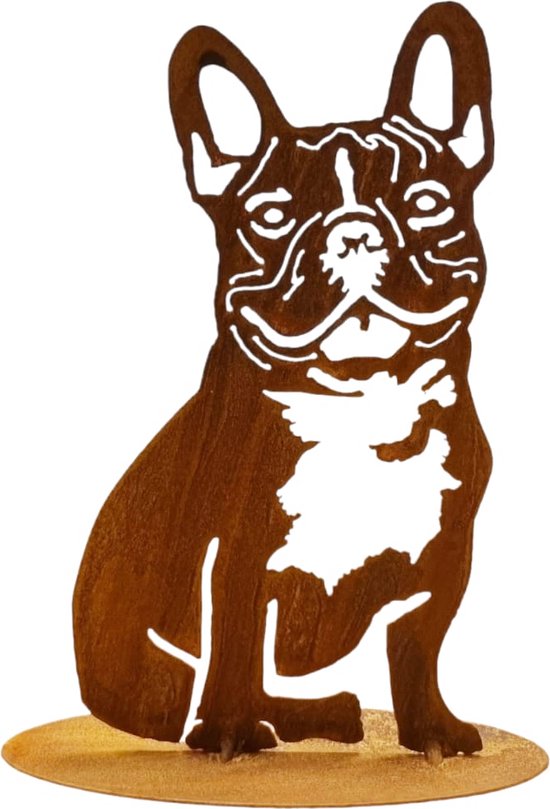 Dream-Garden Tuinbeeld Patser de Bulldog -B16 x H31cm