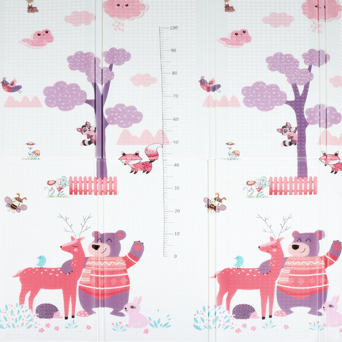 Buxibo - Dubbelzijdige Speelmat Foam - Dik XPE Foam - Kruipmat - Speelkleed - Vloermat - Baby/Peuter & Kind - Multicolor - XPE-003 - 200x180cm