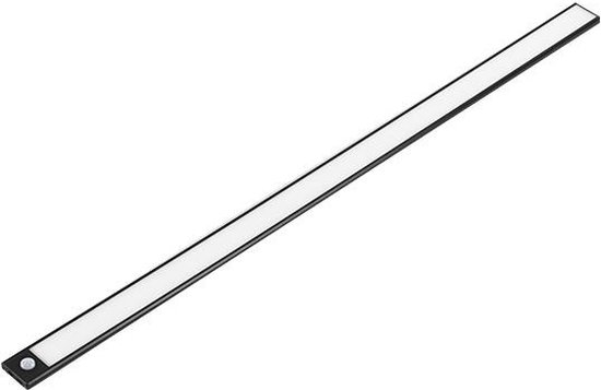 Éclairage meuble bas LED - Blanc neutre - Rechargeable USB - 60cm - Zwart