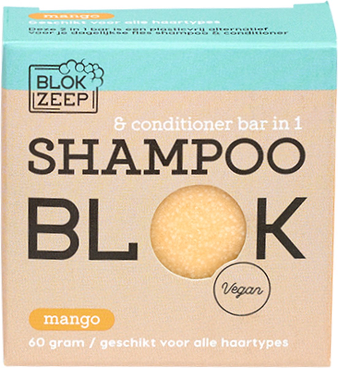 Blokzeep Shampoo & Conditioner Bar Mango 60GR