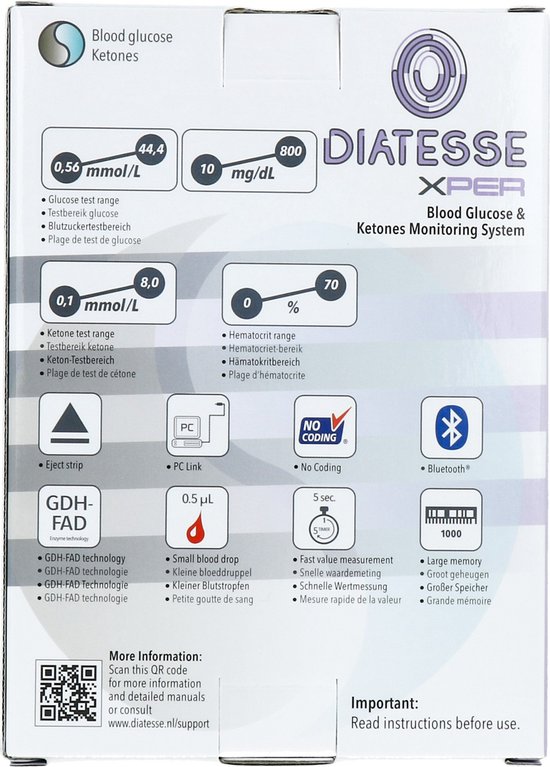 Diatesse Xper Startpakket (incl. 10 strips) + Ketonen