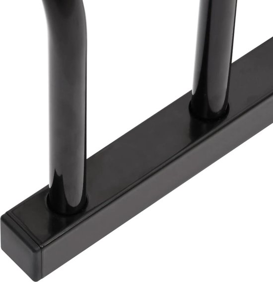 vidaXL Porte-vélos pour 3 vélos Noir Acier