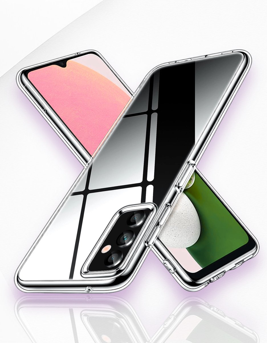 Samsung Galaxy A13 5G Silicone Case - Samsung Galaxy A13 Bescherming Hoesje Transparant - Maximaal Stevig Hoesje van Premium Kwaliteit.