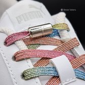 Beste Veters - Veters elastische - Veters draaisluiting - Lock laces - Veters 100 cm - Veters multicolor - Veters niet strikken