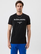Björn Borg - Tee - T-Shirt - Top - Heren - Maat S - Zwart