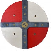 Kalid Medieval Toys - Viking schild - Wit Rood