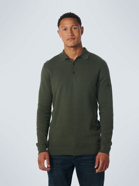 No Excess Mannen Pullover Polo Donker Groen M