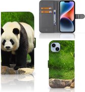 Telefoontas Geschikt voor iPhone 15 Plus Hoesje Panda