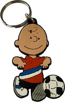 Charlie Brown met voetbal / voetballer / Peanuts / Snoopy - Sleutelhanger - 8 cm - Schleich