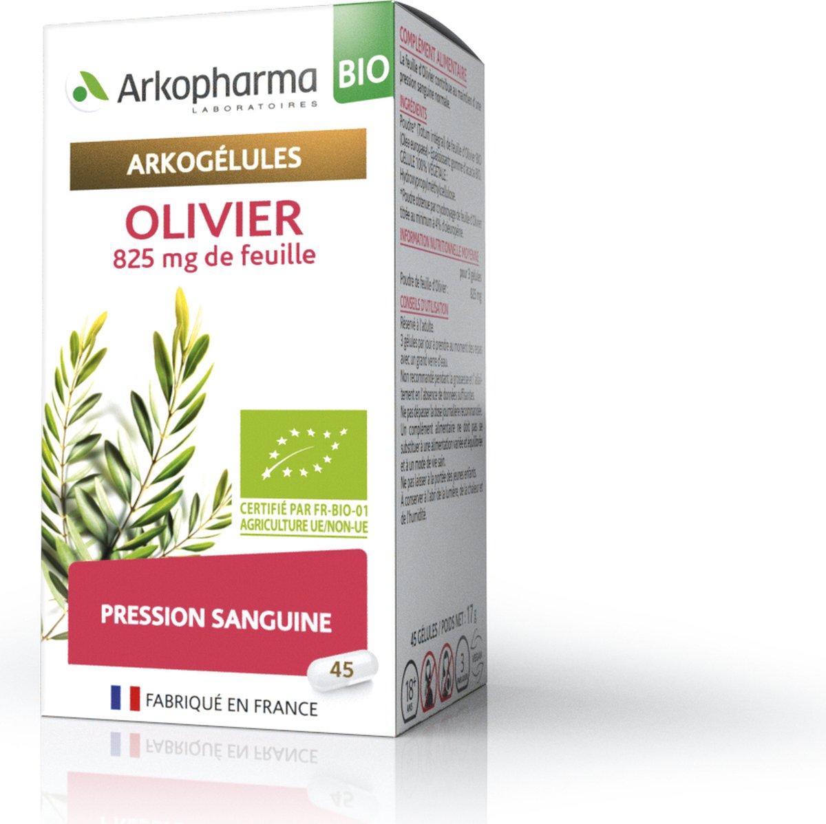 Goedkoopste Arkopharma - Olijfboom Bio om een Normale Bloeddruk te Behouden - 45 Capsules 15 Dagen