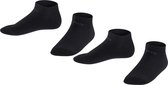 Esprit Foot Logo 2-Pack multipack de chaussettes baskets en coton biologique durable enfants noir - Taille 23-26
