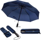 Bol.com Stormparaplu - Stormbestendig tot 140 km/h - Paraplu - 95x60cm windbestendig - Blauw aanbieding