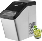 Bol.com Ijsmachine 130 W ijsblokjesmachine ijsblokjesmachine roestvrij staal Ijsmaker 15 kg / 24 uur Ice Maker bereiding in 7 mi... aanbieding