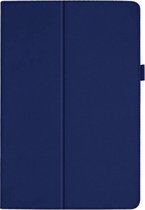 Shop4 - Samsung Galaxy Tab A 10.1 (2019) - Couverture de livre Lychee Dark Blauw